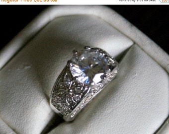 ON SALE Splendid CZ Silver Ring