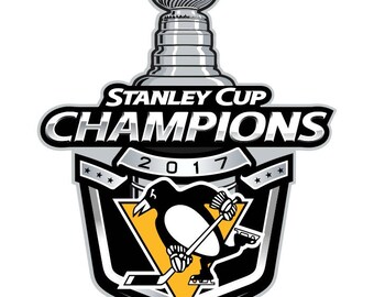 Pittsburgh Penguins 2017 Stanley Cup Champions Decal / Sticker Die cut