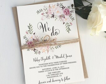 Bohemian Wedding Invitation Designs 4