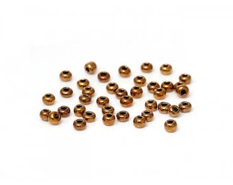 bronze colored seed beads 2mm 20g