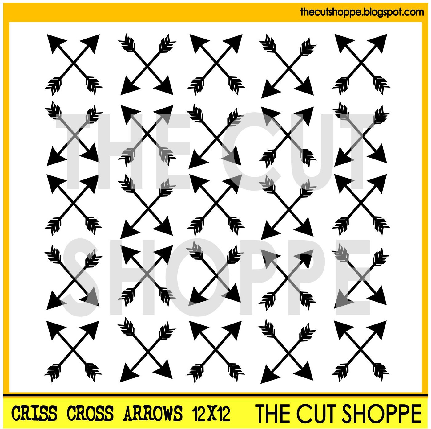 The Criss Cross Arrows cut file is a background available in