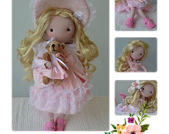 Doll Fabric pattern Fully articulated