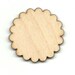 Scalloped Circle - Laser Cut Out Unfinished Wood Shape Craft Supply FLR31
