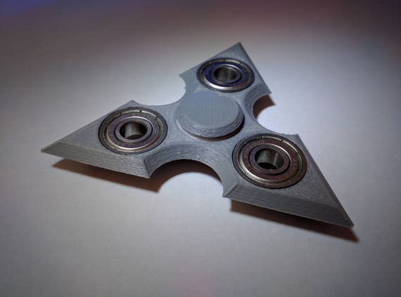 3D Printed Shuriken Ninja Star Fid Hand Spinner