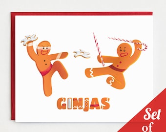 Holiday Cards - "Ginjas" - Set of 6 Cards