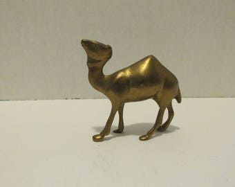 Small Vintage Brass Camel