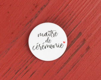 Wedding ceremony master badge