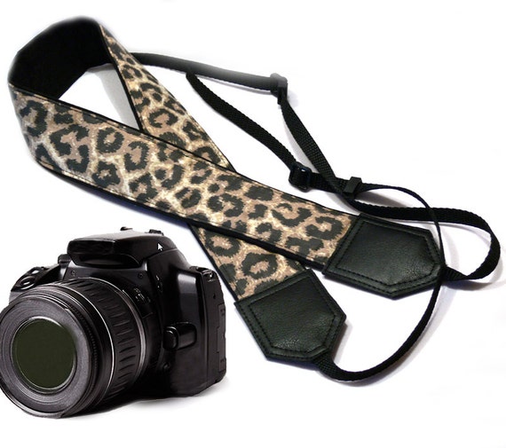 Leopard camera strap. Cheetah DSLR / SLR Camera Strap. Camera