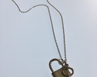 Silver Lock and Key necklace