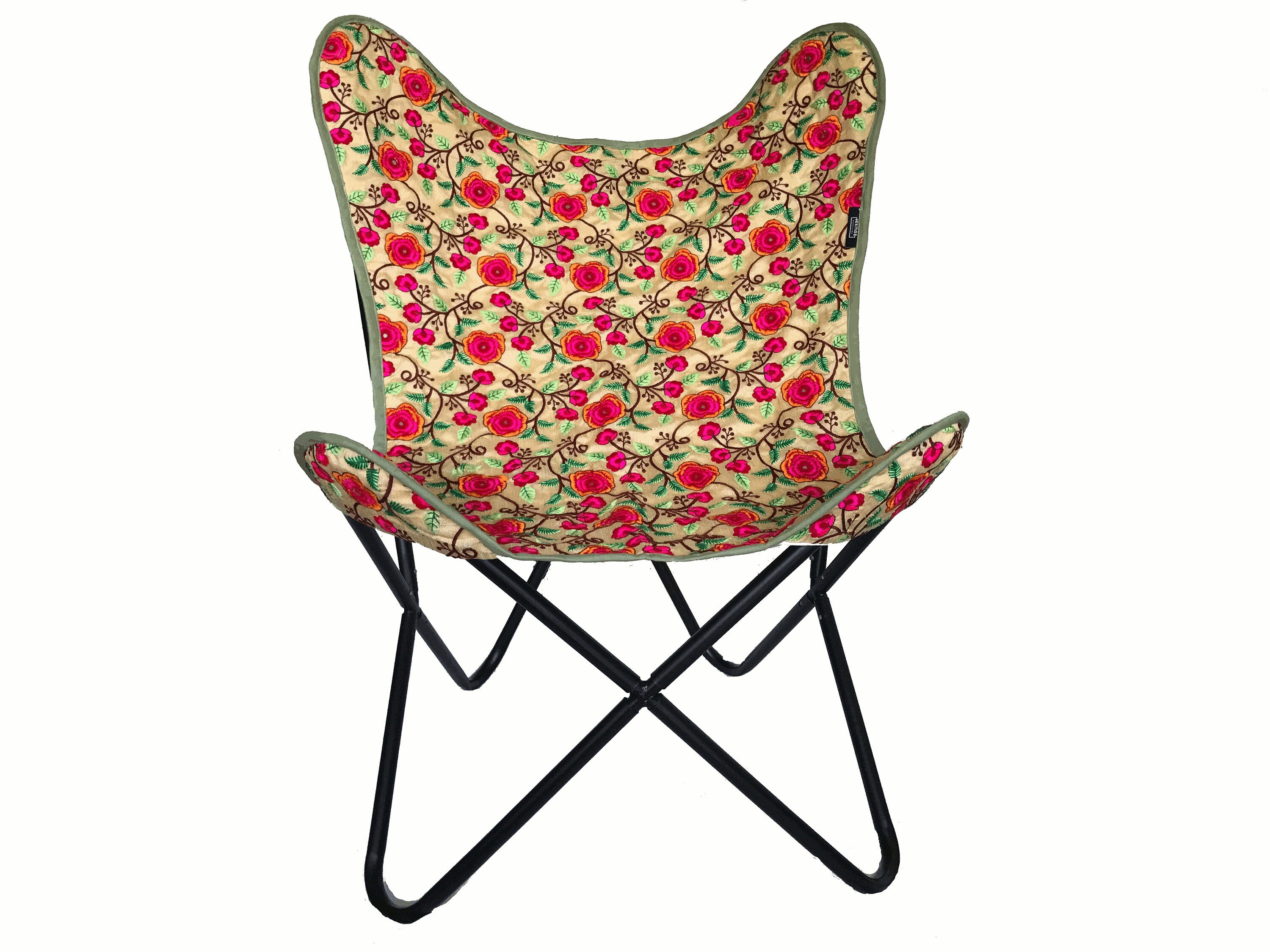 Boho chair Vintage style chair cover made with embroidered