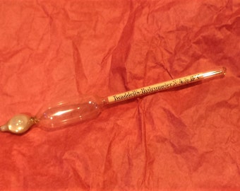 Hydrometer, Antique Twaddell's Scientific Instrument, Vintage Laboratory Equipment Salvage
