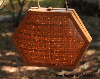 Vintage Rafael Sanchez Designer Purse Basket Weave Woven Wicker Purse