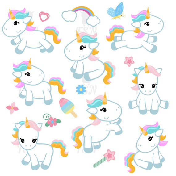 Download Cute Unicorn Clipart Cute Unicorn Clip Art Unicorn Digital