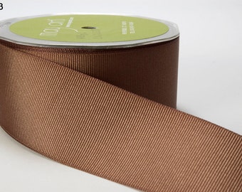 3/4" Brown Grosgrain Ribbon from May Arts - 5 Yards