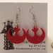 Star Wars Rebel Eagle Arcylic Dangle Earrings