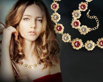 Natural Red and White Zircon