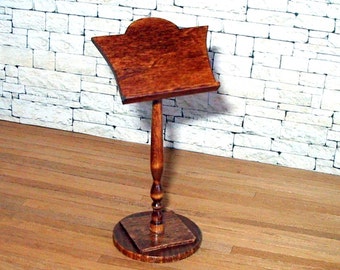 Music Stand, Book Stand, Dollhouse Miniature 1/12 Scale, Hand Made