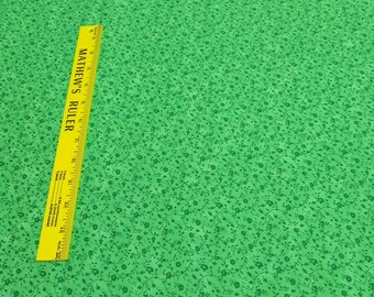 Green Vines on Green Cotton Fabric