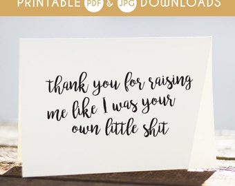 step dad, step dad printable card, step dad funny card, sarcastic step dad card, step dad gift