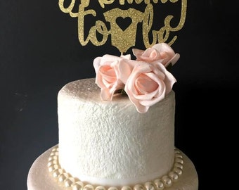 Mommy to be cake topper .. baby shower cake topper .. baby shower celebration .. baby shower