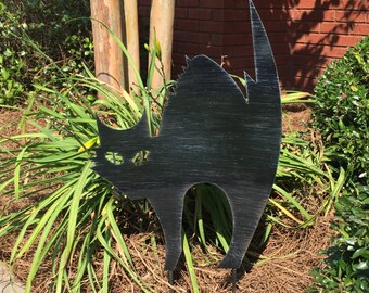 1 Halloween Black Cat Yard Art Stake 6 Designs to Choose