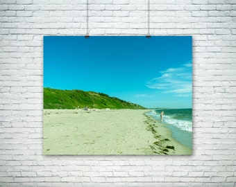 Beach Photography, Ocean Art, Beach Print, Large Landscape, Summer Home Decor, Getaway, Vacation Mode Wall Art, Fine Art Photography