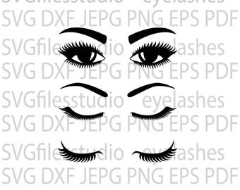 T-shirt svg, Eyelashes SVG File, Makeup SVG File, eye svg, woman svg, eyebrow svg, jumper svg, eyelashes cut files, dxf, png, eps, jepg, pdf