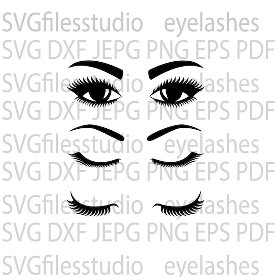 Download T-shirt svg Eyelashes SVG File Makeup SVG File eye svg