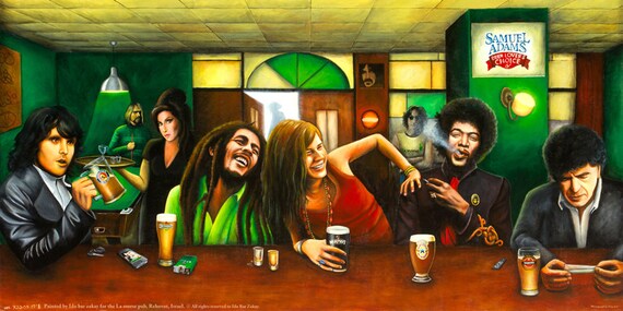 The Last Supper or the first one in heaven Dead rockstars
