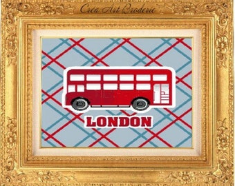 London bus counted cross stitch