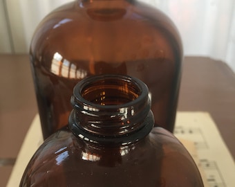 Amber Apothecary Bottles