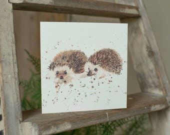 Mr and Mrs Hedgehog Card