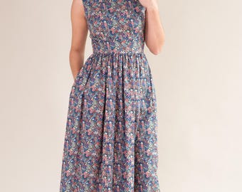Midi length floral dress