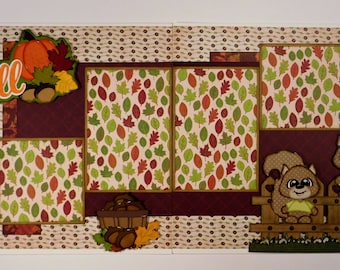 Fall Double Page Scrapbook Layout