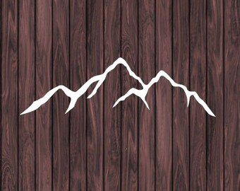 Mountain Decal, Mountain Stickers, Car Decal, Laptop Decal, Vinyl Sticker, Vinyl Decal, Nature Decals, Window Decals