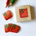 Vintage Holiday Die-Cut Seals. Christmas Stickers. Vintage Norcross Seals in Original Box.