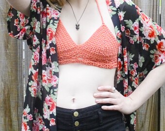 SALE - Lacy Pink Crochet Top
