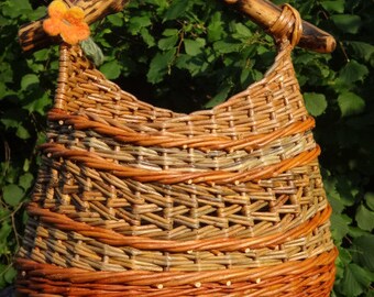 Wicker shopping basket "Erlendur"