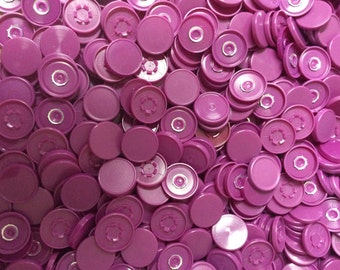Medicine flip off vial caps for crafts: magenta 22mm cap- 500 pieces-overstock sale