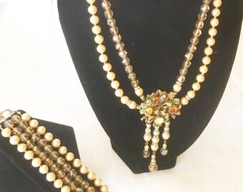 1940's Parure Set unsigned attributes of Miriam Haskell