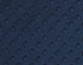 Navy Cuddle Dimple Minky Fabric from Shannon Fabrics