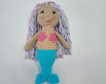 14 inch crochet mermaid soft toy baby shower gift nursery decoration