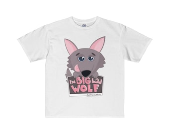 Big Bad Wolf Youth T-Shirt For Boys And Girls