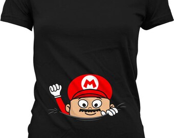more colors baby peeking out shirt halloween pregnancy