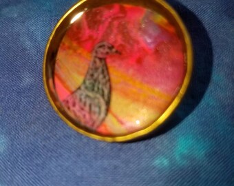Rainbow Funky Pigeon Pin