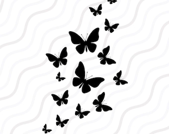 Free Free Butterfly Cluster Svg 442 SVG PNG EPS DXF File