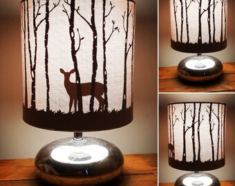 Doe lampshade, bedside/reading lamp. Perfect for any deer lover!