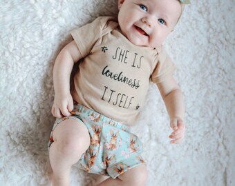 She is Lovliness itself Dyed Onesie or Tee