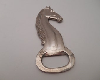 Horse Head Bottle Opener - Vintage French Collectibles - French Retro Barware - 1960s Bottle Opener