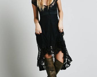 Super gave bohemian jurk.